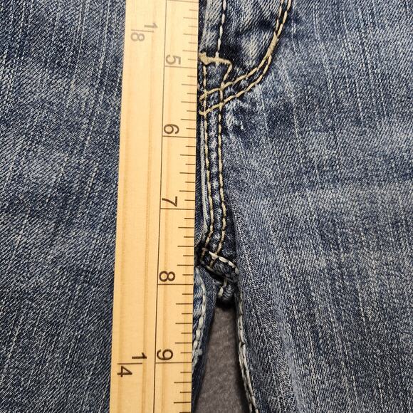 Silver Womens Jeans 32x30 Blue FRANCES 18" Bootcut Stretch Western Y2K Tag 31x31 - Picture 10 of 15